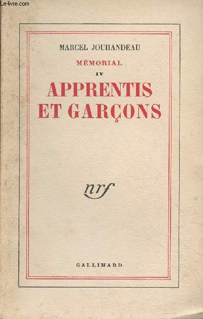 Mmorial - IV - Apprentis et garons