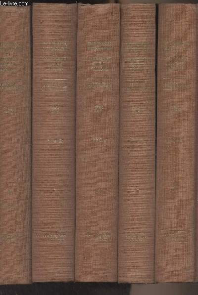 Dictionnaire biographique du mouvement ouvrier international franais - 5 volumes - Tomes 1, 3, 4, 5 et 6 (tome 2 manquant)