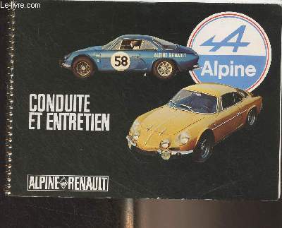 Conduite et entretien - Alpine Renault
