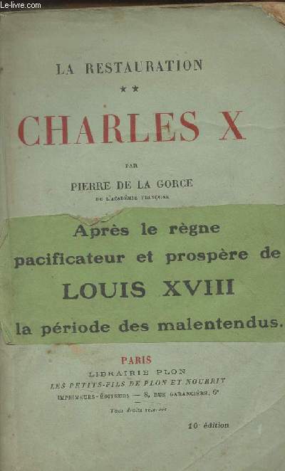 La restauration - 2 - Charles X