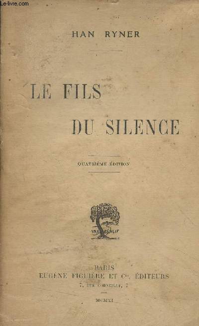 Le fils du silence (4e dition)