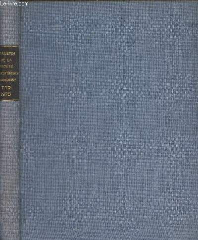 Bulletin de la socit prhistorique franaise - Tome 72 (1975) - Etudes et travaux, fascicule unique + Comptess rendus des sances mensuelles, n1-9 - Le gisement du Pech de l'Az IV. note prliminaire - Un atelier magdalnien  Bnagu, commune de Chaumu