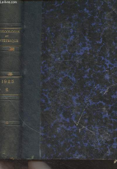 Gyncologie et obsttrique, revue mensuelle - Tome XII - Juil. dc. 1925 - Etude sur le diagnostic de l'inondation pritonale et de l'appendicite aigu - Procd opratoire pour l'hysterectomie vaginale. Pritonisation au moyen des ligaments larges avec