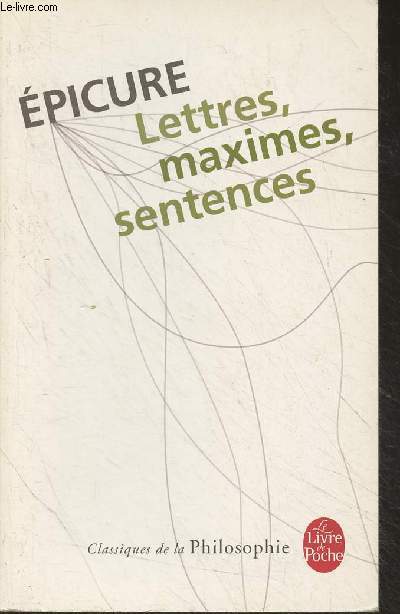 Lettres, Maximes, Sentences - 