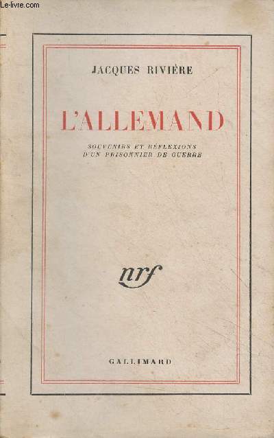 L'allemand (Souvenirs et rflexions d'un prisonnier de guerre)