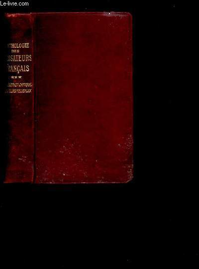 ANTHOLOGIE DES PROSATEURS FRANCAIS CONTEMPORAINS - TOME III.