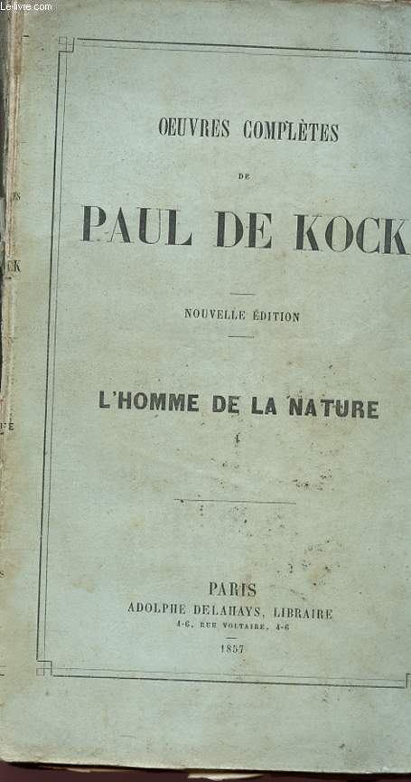 L'HOMME DE LA NATURE - Collection 