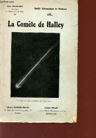 LA COMETE DE HALLEY - LE 28 OCTOBRE 1835 D4APR7S ARAGO - SOCIETE ASTRONOMIQUE DE BORDEAUX.