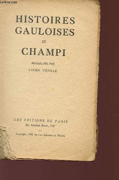 HISTOIRES GAULOISES DE CHAMPI.