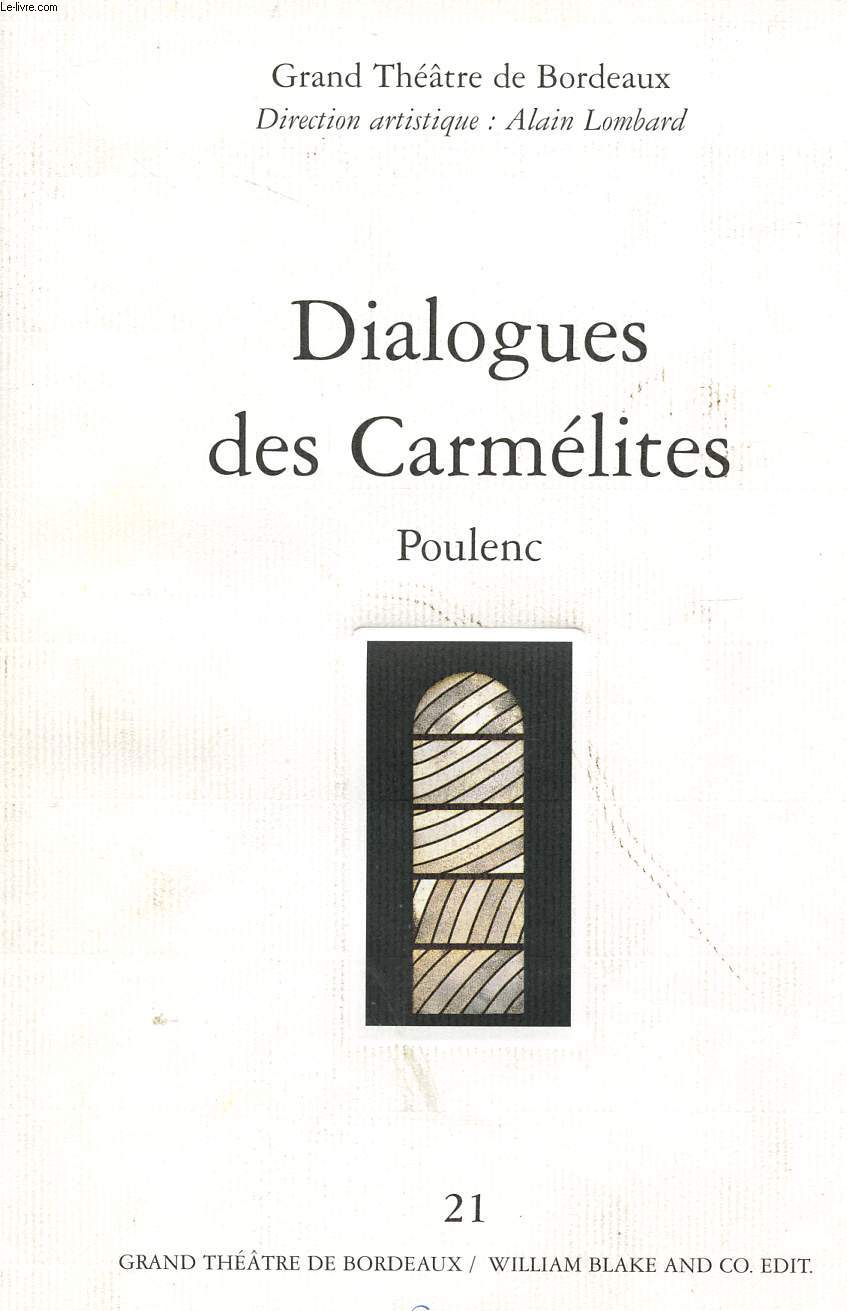 DIALOGUES DES CARMELITES - POULENC - GRAND THEATRE DE BORDEAUX - MAI / JUIN 1995.