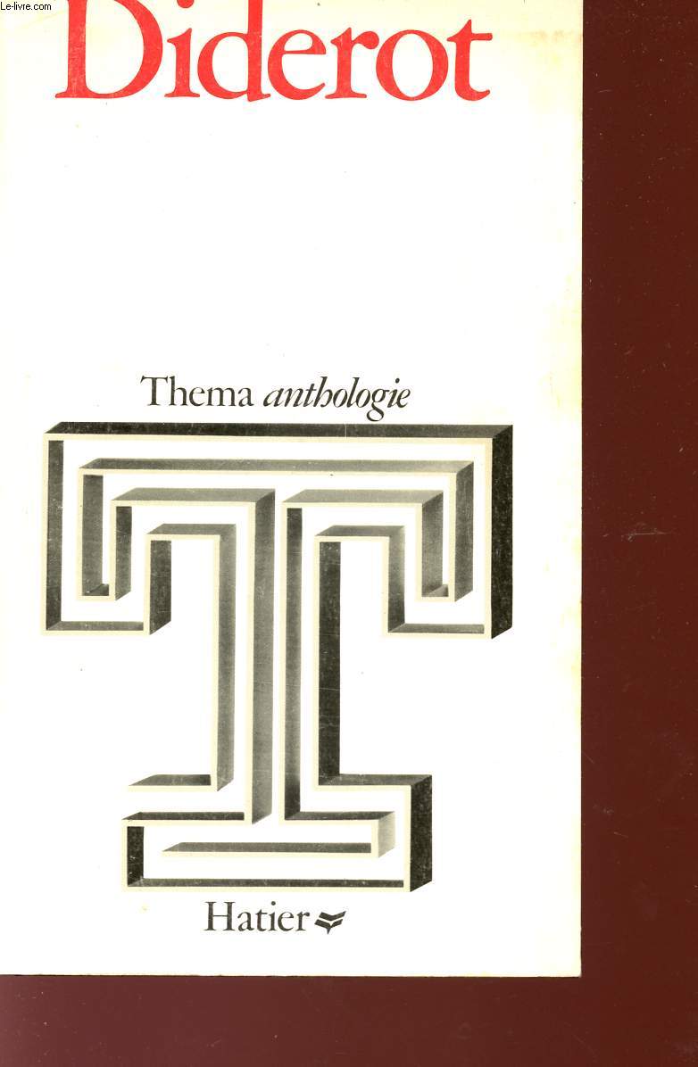 DIDEROT - COLLECTION THEMA / ANTHOLOGIE.
