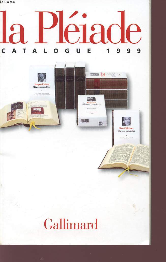 LA PLEIADE - CATALOGUE 1999.