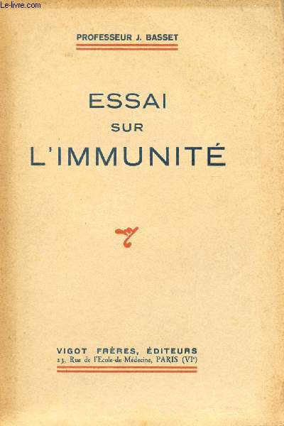 ESSAI SUR L'IMMUNITE.