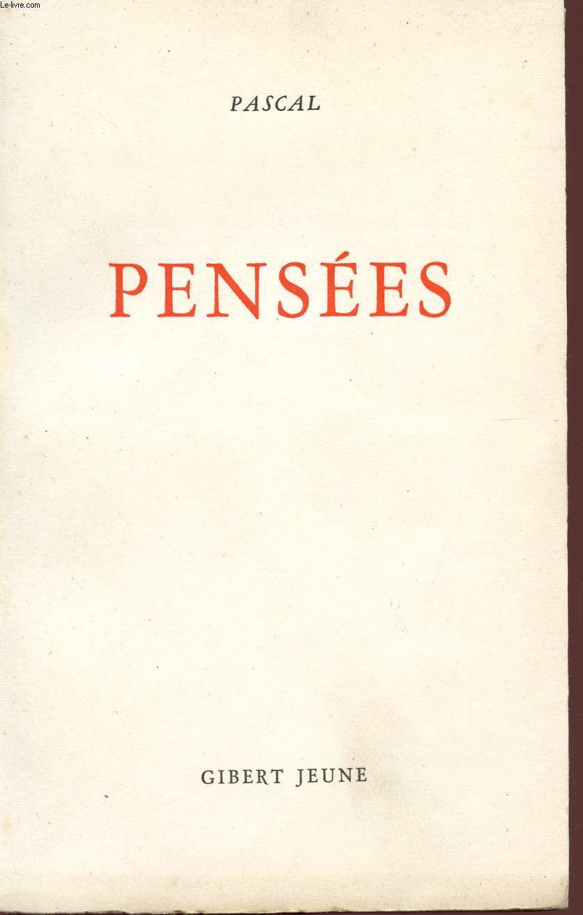 PENSEES - COLLECTION 