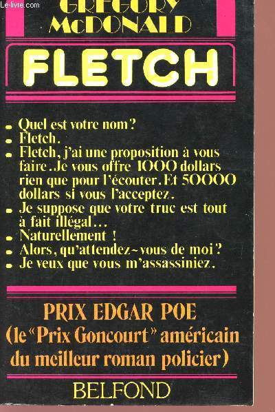 FLTCH - PRIX EDGAR POE - LE PRIX GONCOURT AMERICAIN DU MEILLEUR ROMAN POLICIER.