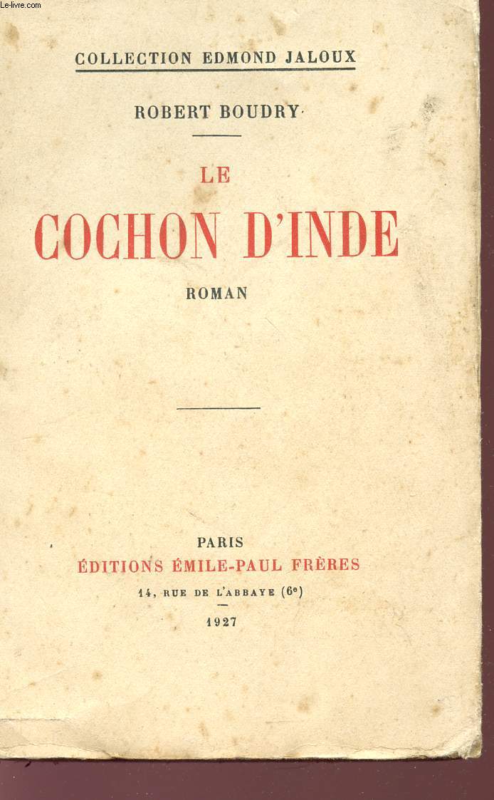 LE COCHON D'INDE - COLLECTION 