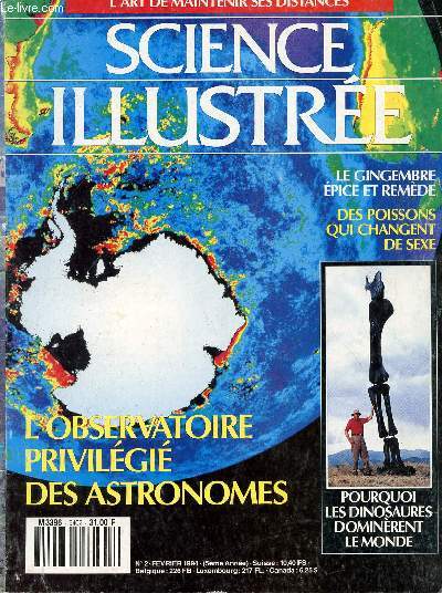 SCIENCE ILLUSTREE - L'ART DE MAINTENIR SES DISTANCES - N2 - FEVRIER 199.