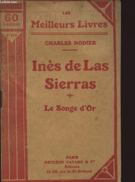 INES DE LAS SIERRAS - LE SONGE D'OR - COLLECTION 