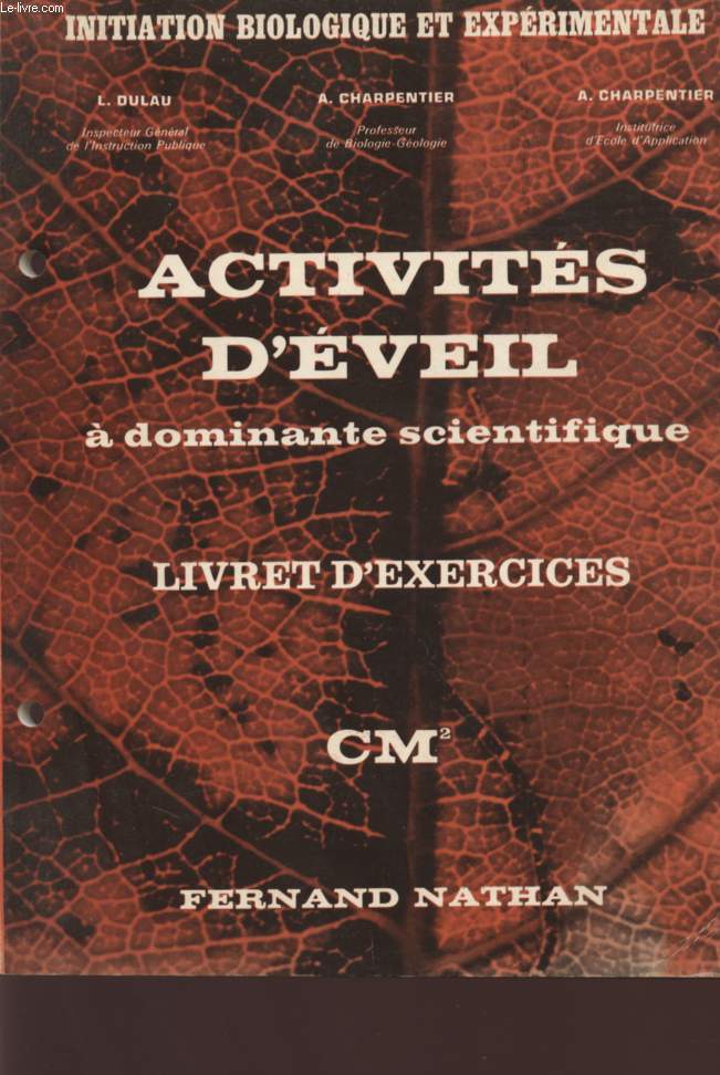 ACTIVITES D'EVEIL A DOMINANTE SCIENTIFIQUE - CM2.