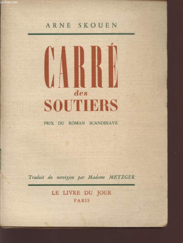 CARRE DES SOUTIERS - PRIX DU ROMAN SCANDINAVE.