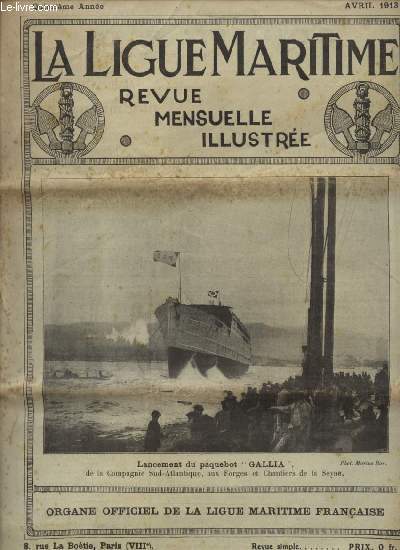 LA LIGUE MARITIME - AVRIL 1913