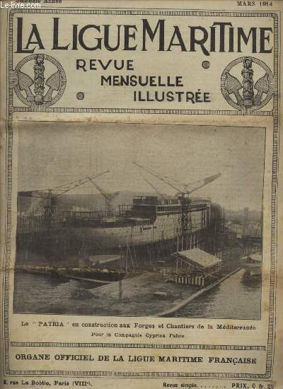 LA LIGUE MARITIME - MARS 1914.