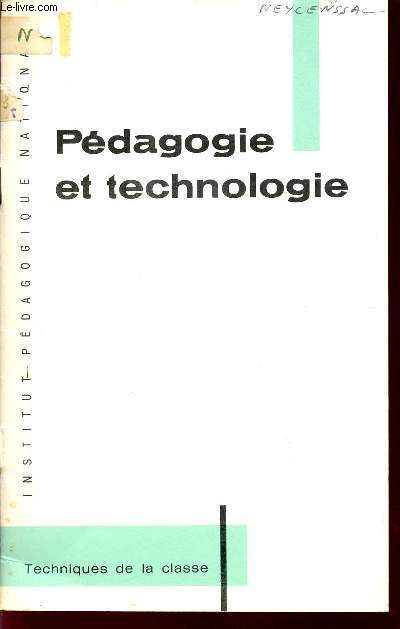 PEDAGOGIE ET TECHNOLOGIE.