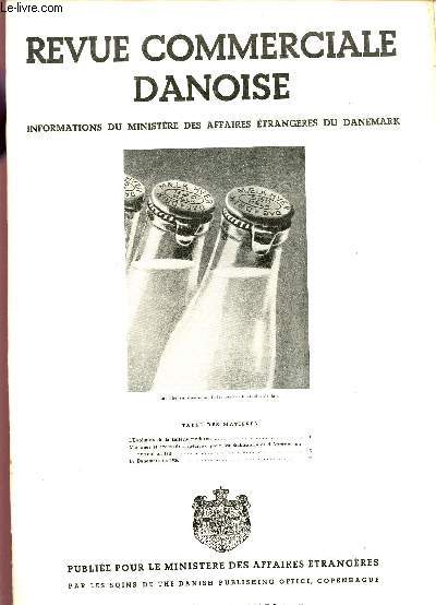 REVUE COMMERCIALE DANOISE / INFORMATIONS DU MINISTERE DES AFFAIRES ETRANGERES DU DANEMARK / N°55 - JANVIER-MARS 1937.