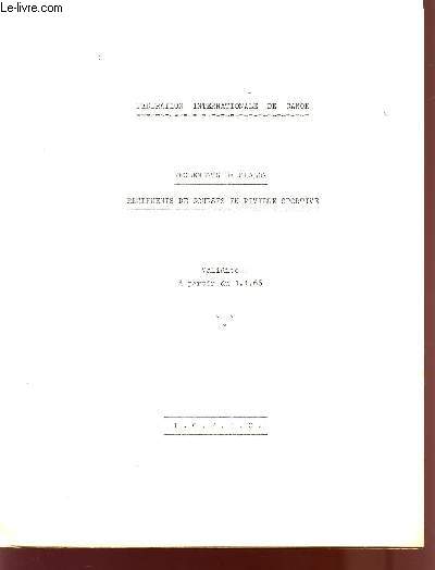 REGLEMENT DE SLALOM - REGLEMENTS DE COURSES EN RIVIERE SPORTIVE / VALIDITE A PARTIR DU 1.1.1966.