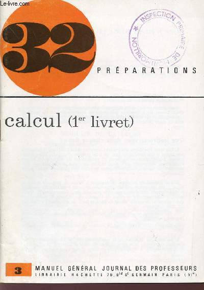 CALCUL - 1er LIVRET / COLLECTION 