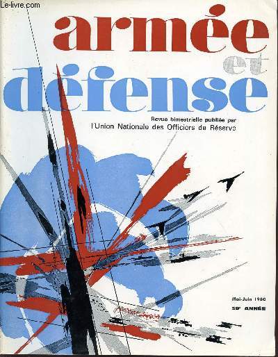 ARMEE ET DEFENSE / MAI-JUIN 1980 / 59 ANNEE.