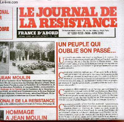 LE JOURNAL DE LA RESISTANCE / N1232-1233 - MAI-JUIN 2010.