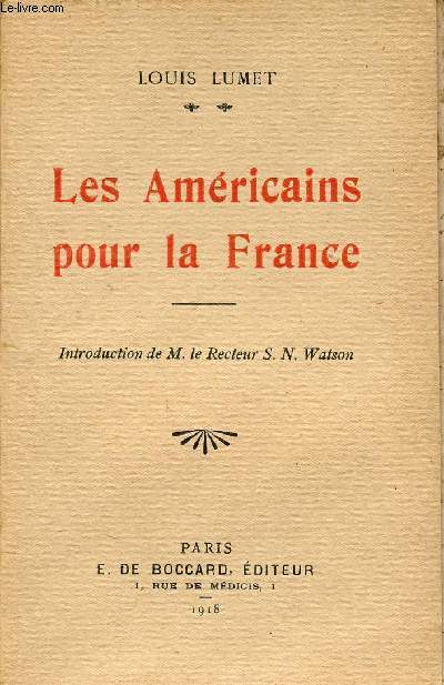 LES AMERICIANS POUR LA FRANCE.