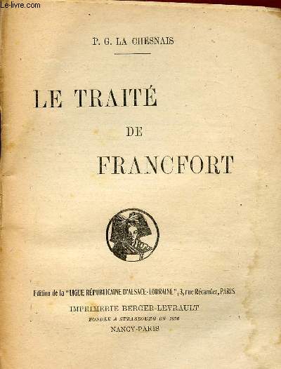 LE TAITE DE FRANCFORT.