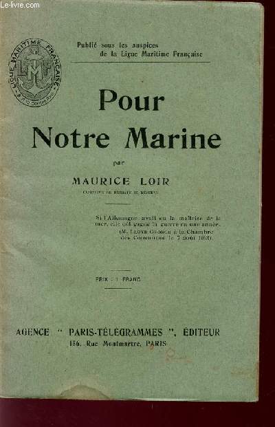 POUR NOTRE MARINE.