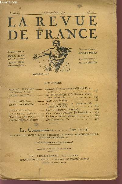 LA REVUE DE FRANCE / 2m