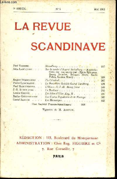 LA REVUE SCANDINAVE / 3ème ANNEE - N°5 - MAI 1912.
