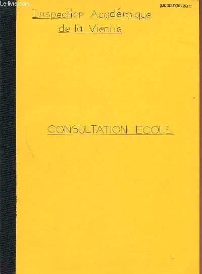 CONSULTATION-REFLEXION SUR L'ECOLE - RAPPORT D'ENSEMBLE / FEVRIER - MARS - AVRIL - MAI 1983.