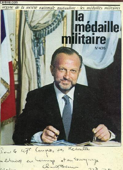 LA MEDAILLE MILITAIRE / N435 - JUILLET 1982 / ORGANE DE LA SOCIETE NATIONALE MUTUALISTE LES MEDAILLES MILITAIRES.