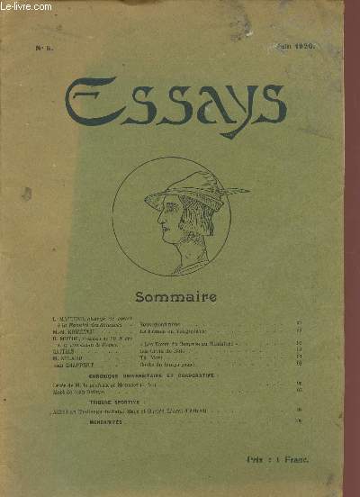 ESSAYS - N5 - JUIN 1920.