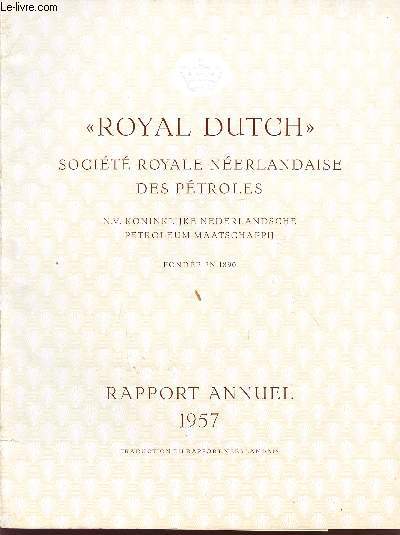 ROYAL DUTCH / RAPPORT 1957.