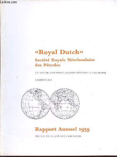 ROYAL DUTCH / RAPPORT 1959.