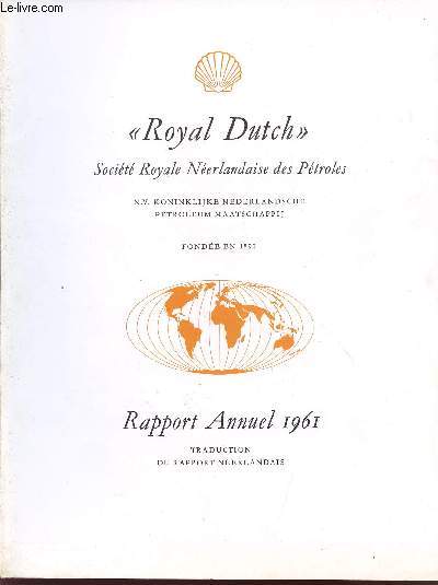 ROYAL DUTCH / RAPPORT ANNUEL 1961.