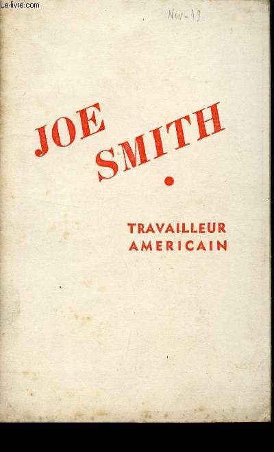 JOE SMITH - TRAVAIL AMERICAIN.
