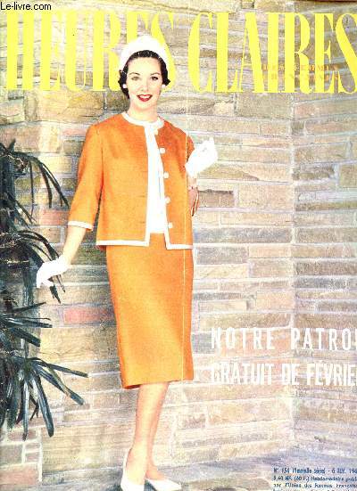 N154 - 6 FEVRIER 1960 / NOTRE PATRON GRATUIT DE FEVRIER ....