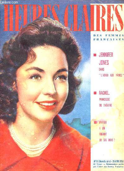 N61 - 26 AVRIL 1958 / JENNIFER JONES DANS 