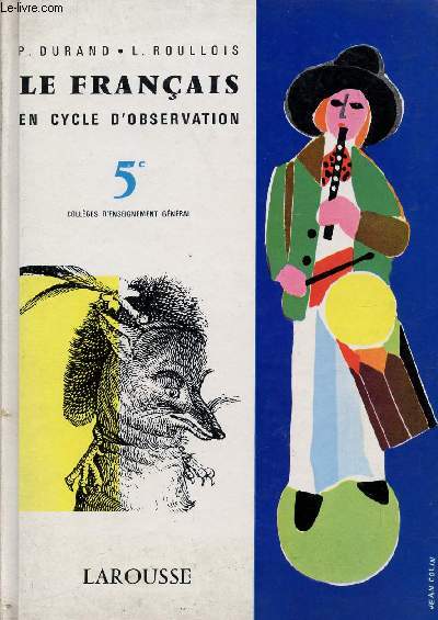 LE FRANCAIS - EN CYCLE D'OBSERVATION - CLASSE DE 5 - COLLEGES D'ENSEIGNEMENT GENERAL / SPECIMEN .