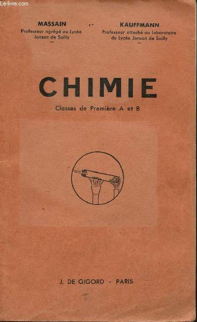 CHIMIE - CLASSES DE PREMIERES A ET B.