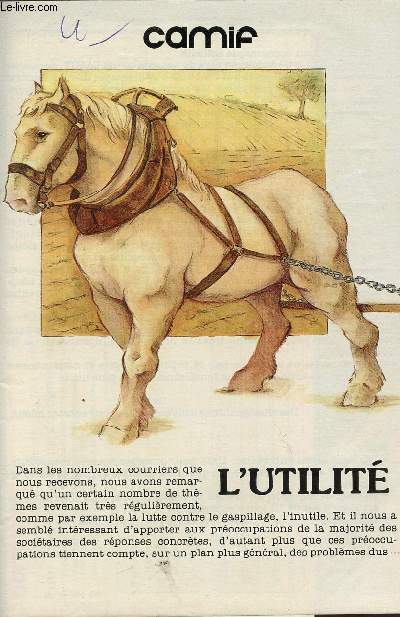 CATALOGUE CAMIF - L'UTILITE (PETIT FASCICULE PUBLICITAIRE.