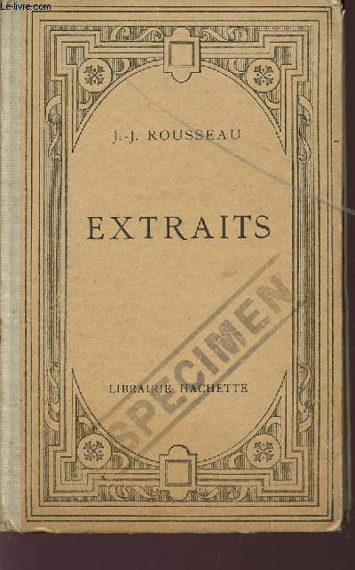 ROUSSEAU - EXTRAITS.